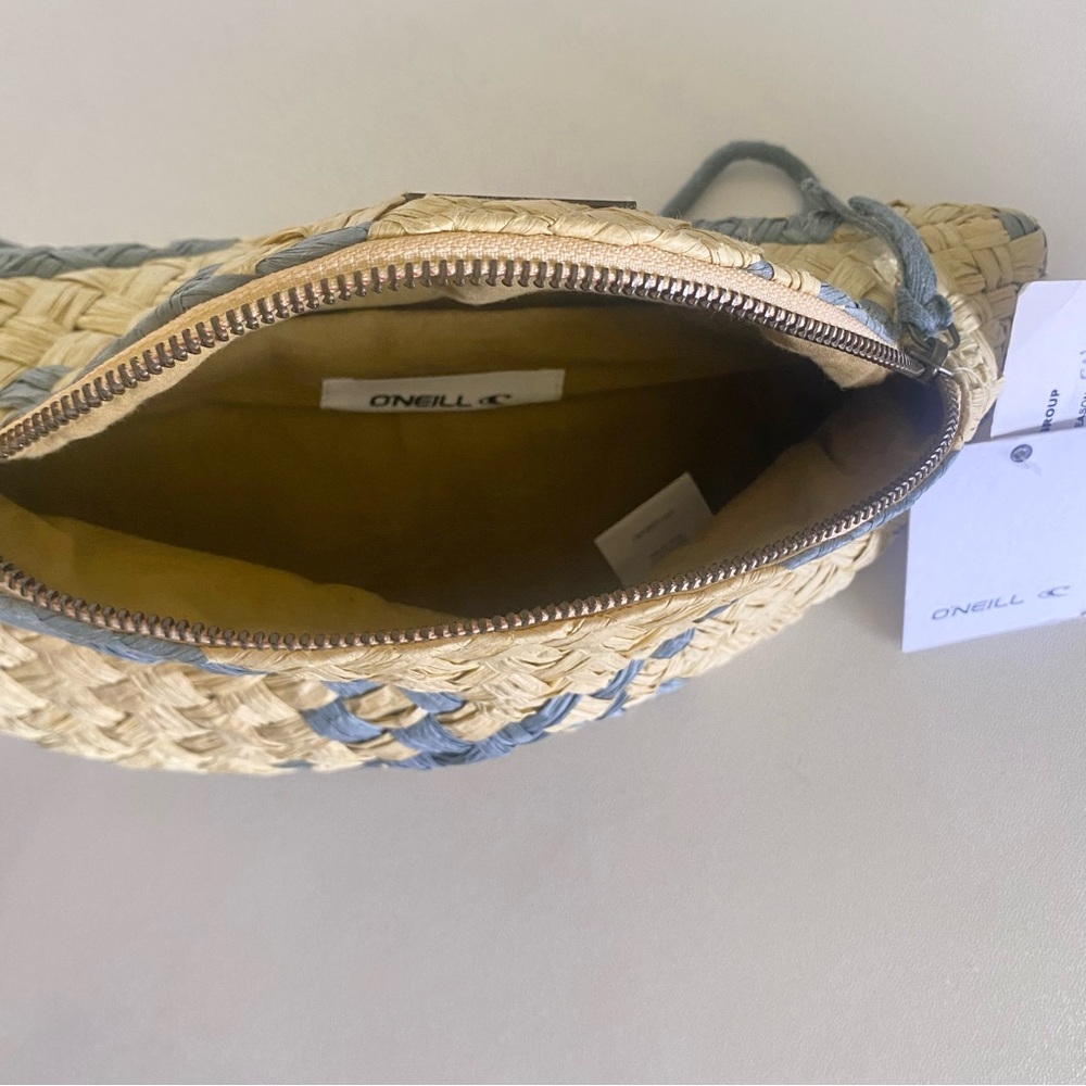 NEW O’Neill woven “Taylor” waist bag -natural/blue - Picture 7 of 8